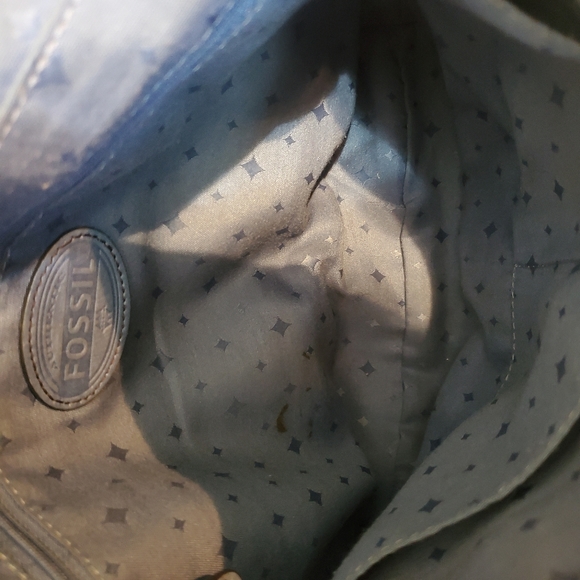 Sky blue Fossil saddle bag - Picture 7 of 8